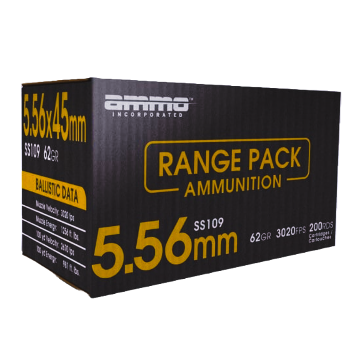 Ammo Inc. Signature 5.56 Ammo 62 Grain SS109 FMJ 200rds