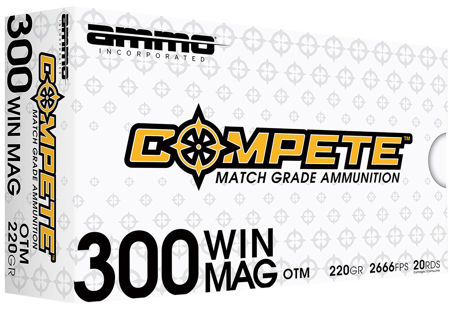 Ammo Inc Match .300 Win Mag 220 gr BTHP 20rds Rifle Ammo - 300WM190BTHPA20