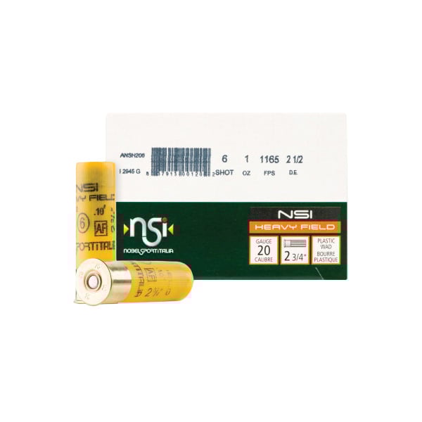 Nobel Sport Heavy Field Hunting Loads 20 Gauge 2-3/4" #6 1 Ounce 25rds
