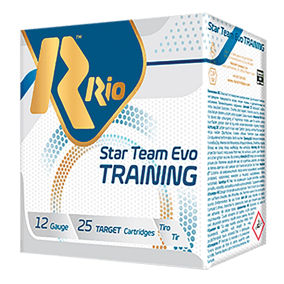 Rio Outdoors Corp Star Team Evo Target 12 Gauge 2-3/4" #7.5 1-1/8 oz 25rds Shotshell - High-Performance Clay Load - STT32X8