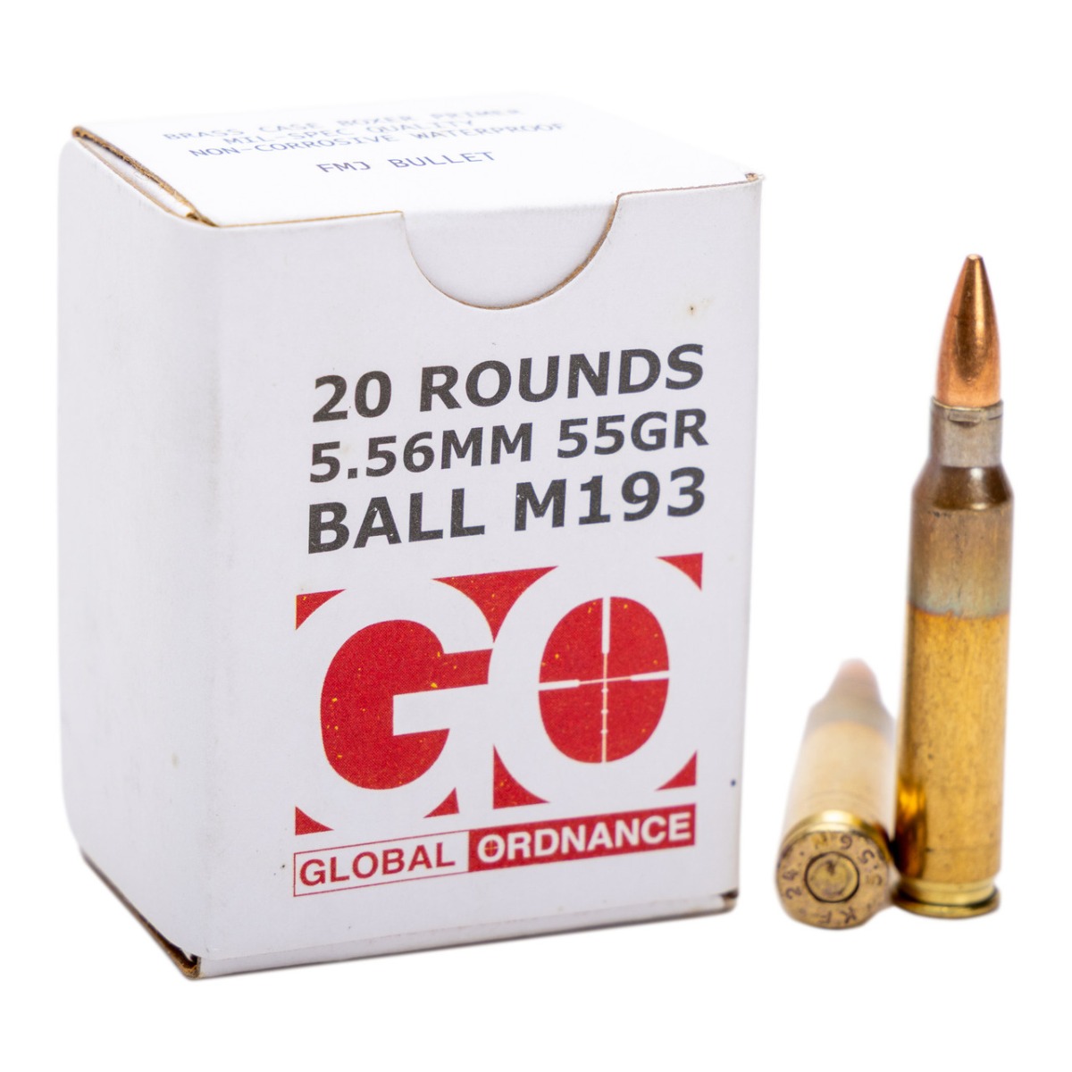 Global Ordnance 5.56x45mm 55 gr FMJ 20rds