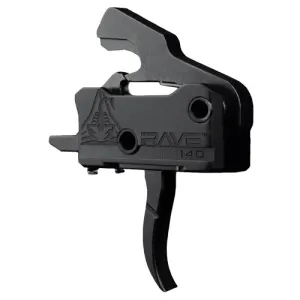 RISE ARMAMENT RAVE-140 Super Sporting Single-Stage 3.5lbs Curved Trigger fits AR Platforms | Black