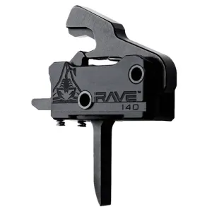 RISE ARMAMENT RAVE-140 Super Sporting Single-Stage 3.5lbs Flat Trigger fits AR Platforms | Black