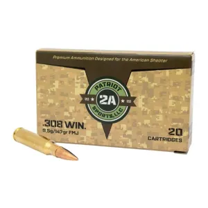 PATRIOT SPORTS 308 Win 147Gr Full Metal Jacket 20rd