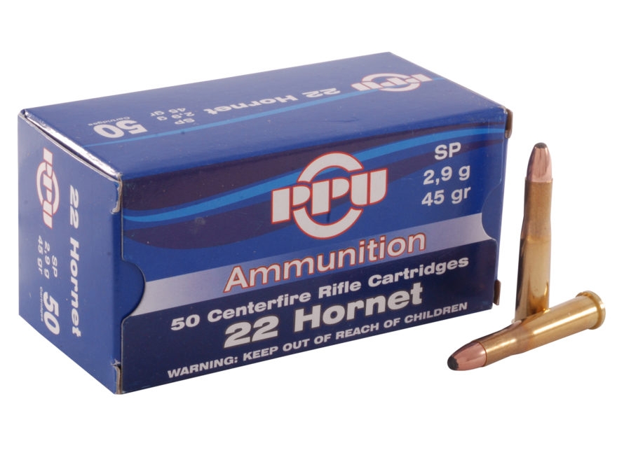 Prvi Partizan .22 Hornet SP 45 gr 50 Rounds Ammunition - PP22H