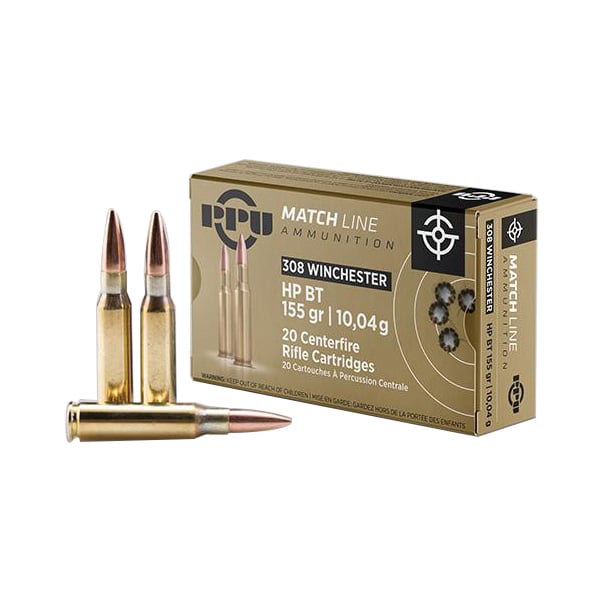 Prvi Partizan Match .308 Win 155 gr BTHP 20rds