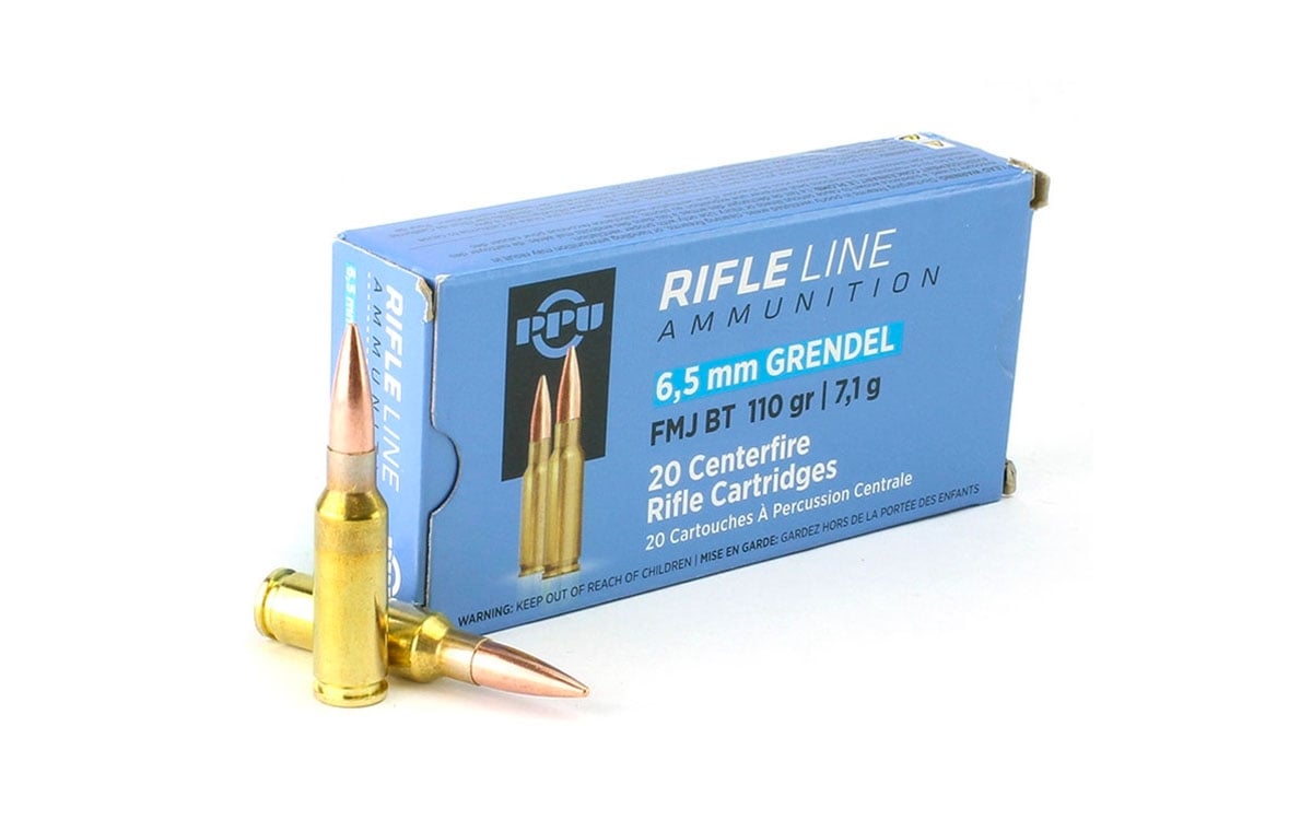 Prvi Partizan Rifle 110 gr FMJBT 6.5mm Grendel Ammo, 20 Rounds - PP6GF
