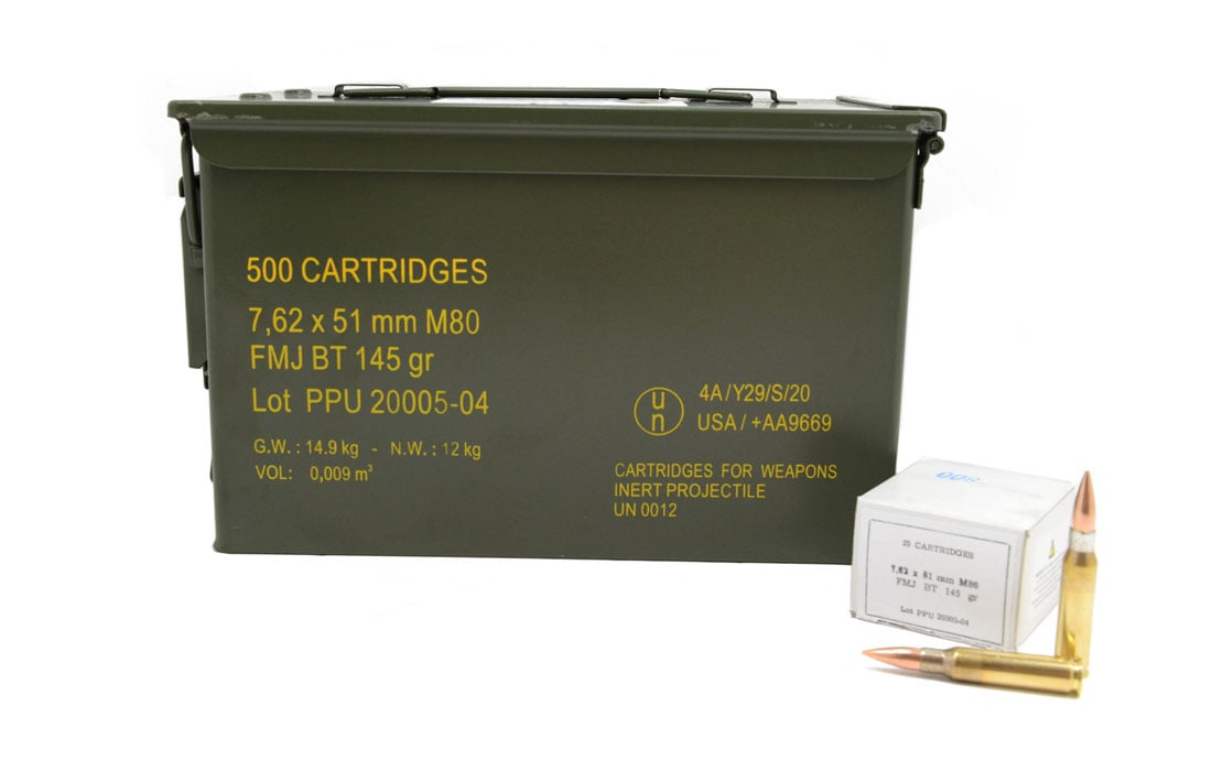 PPU RangeMaster 7.62x51 NATO 145gr FMJ-BT 500rd Can