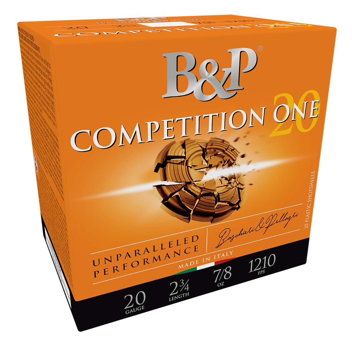 B&P Competition ONE  (Lead) 20 Gauge 2.75" 7/8 oz 8 Shot 25rds - 20B78CP8
