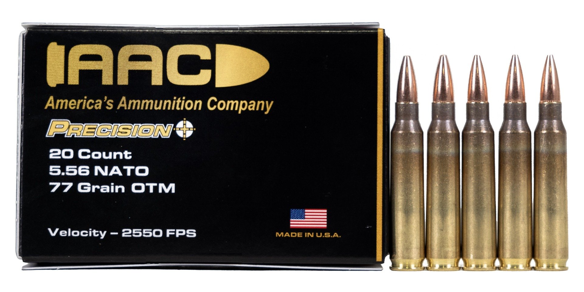 AAC 5.56 NATO Ammo 77 Grain OTM 20rds