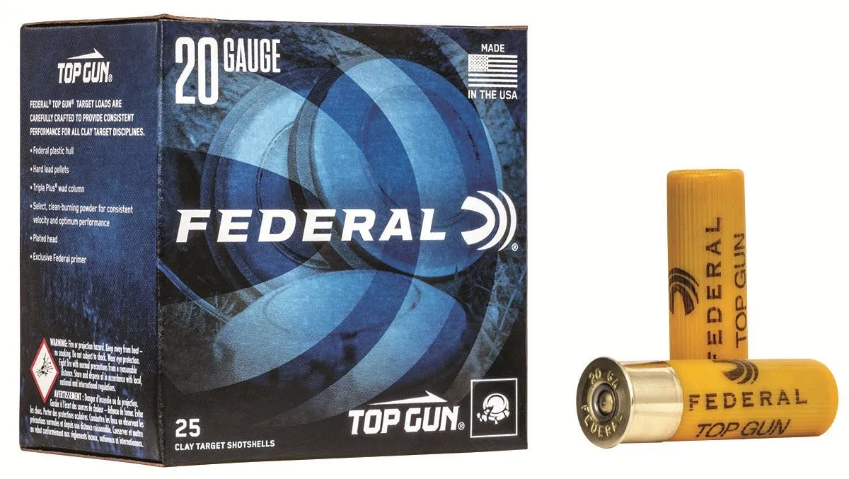 Federal Top Gun 20 GA-2.75 #9 Shot 7/8 oz 250-Rounds
