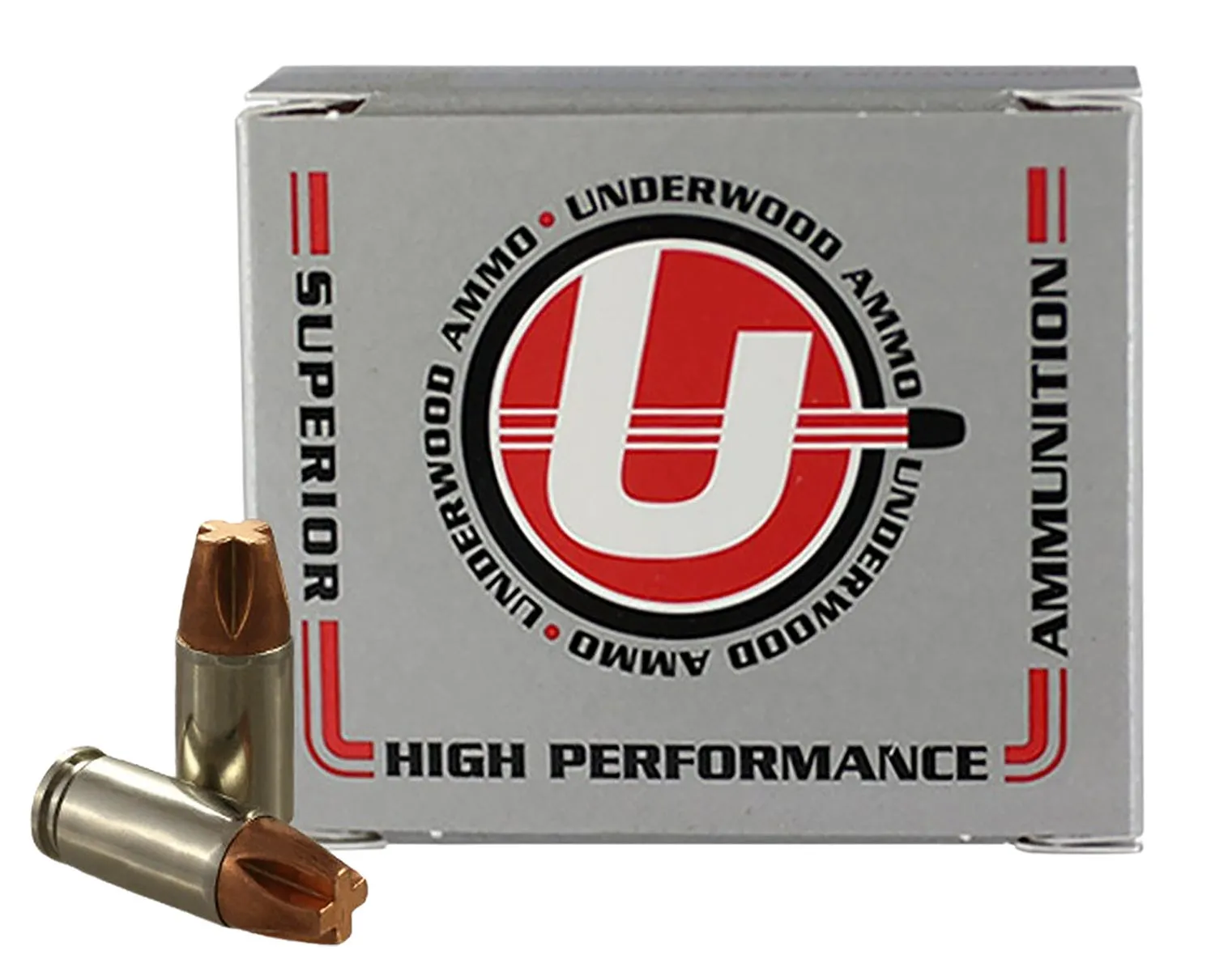 Underwood Ammo Xtreme Penetrator Nickel Plated Brass 9mm +P 115 Grain 20-Rounds Solid Monolithic
