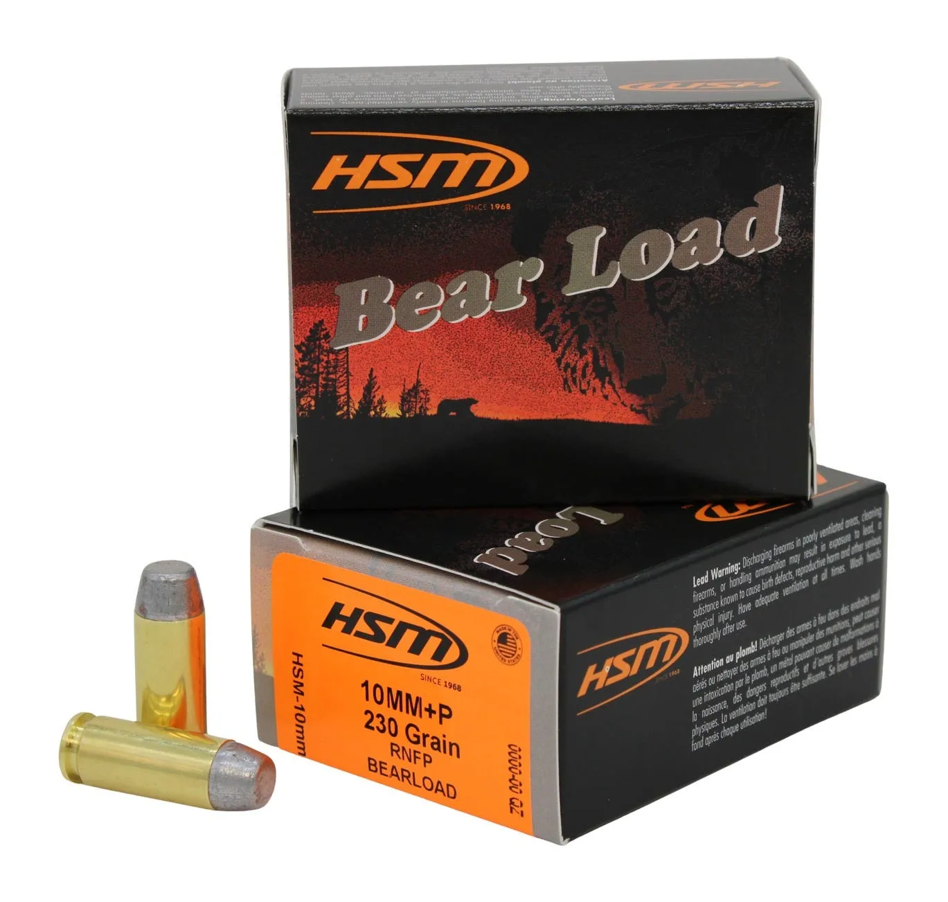HSM/Hunting Shack Bear Load 10mm 230 Grain 20-Rounds RNFP