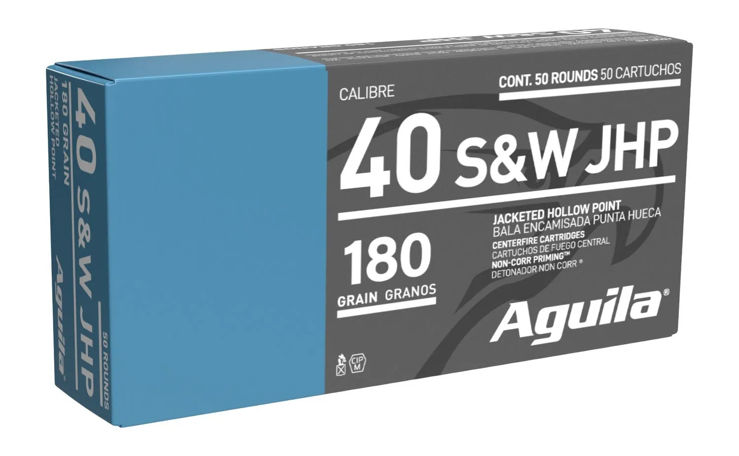 Aguila Handgun Ammunition .40 SW 180 Grain 50-Rounds JHPFN