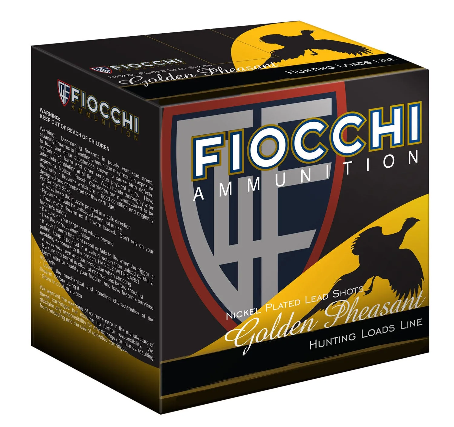Fiocchi Golden Pheasant 20 GA #7.5-Shot 25-Rounds 2.75
