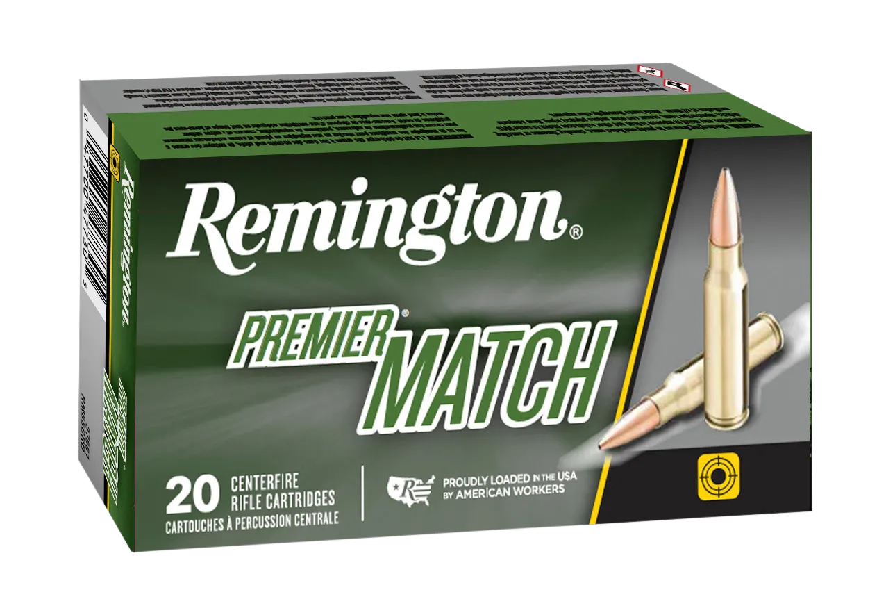 Remington Premier Match Brass .224 Valkyrie 90 Grain 20-Rounds BTHP