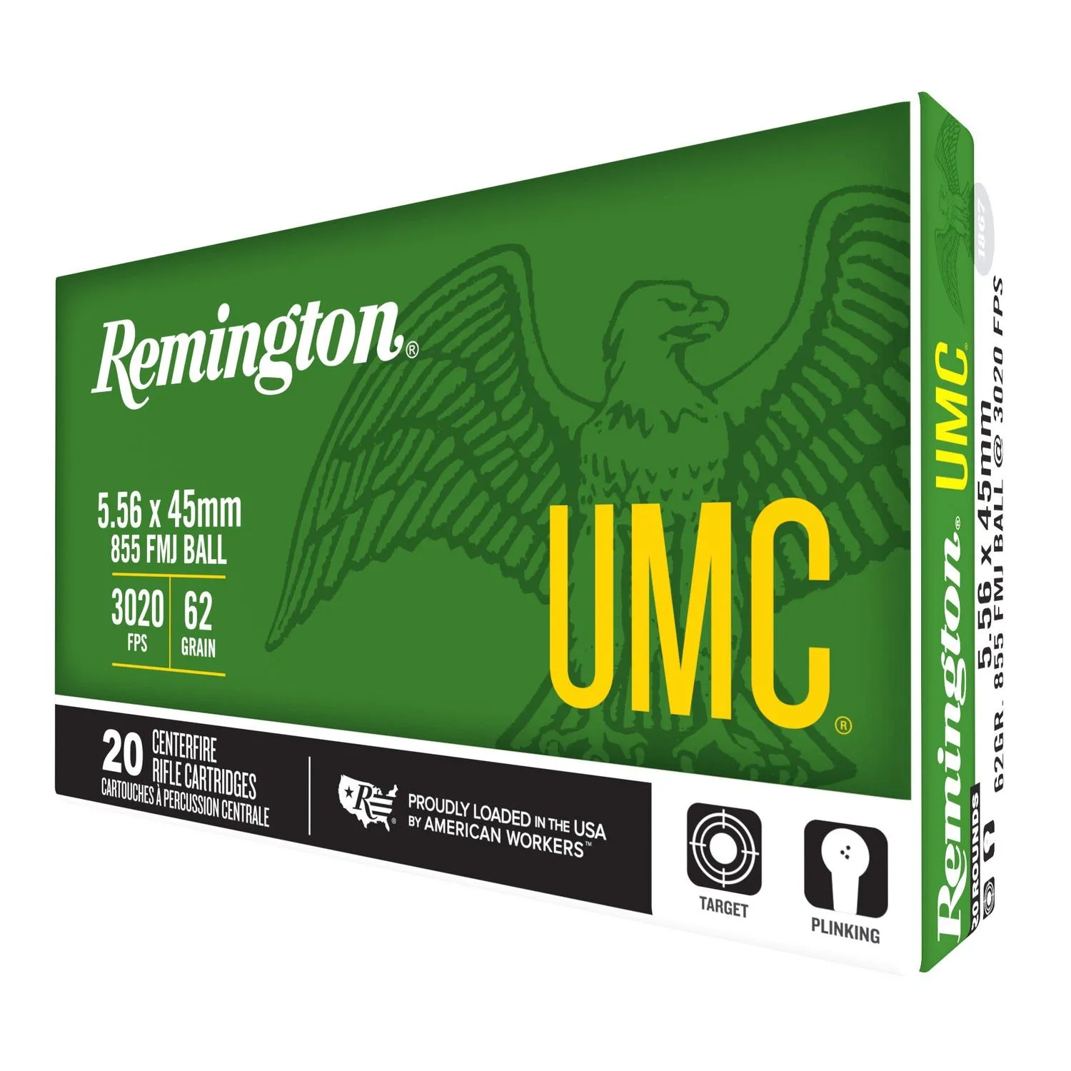 Remington UMC 5.56 62 Grain 20-Rounds FMJ