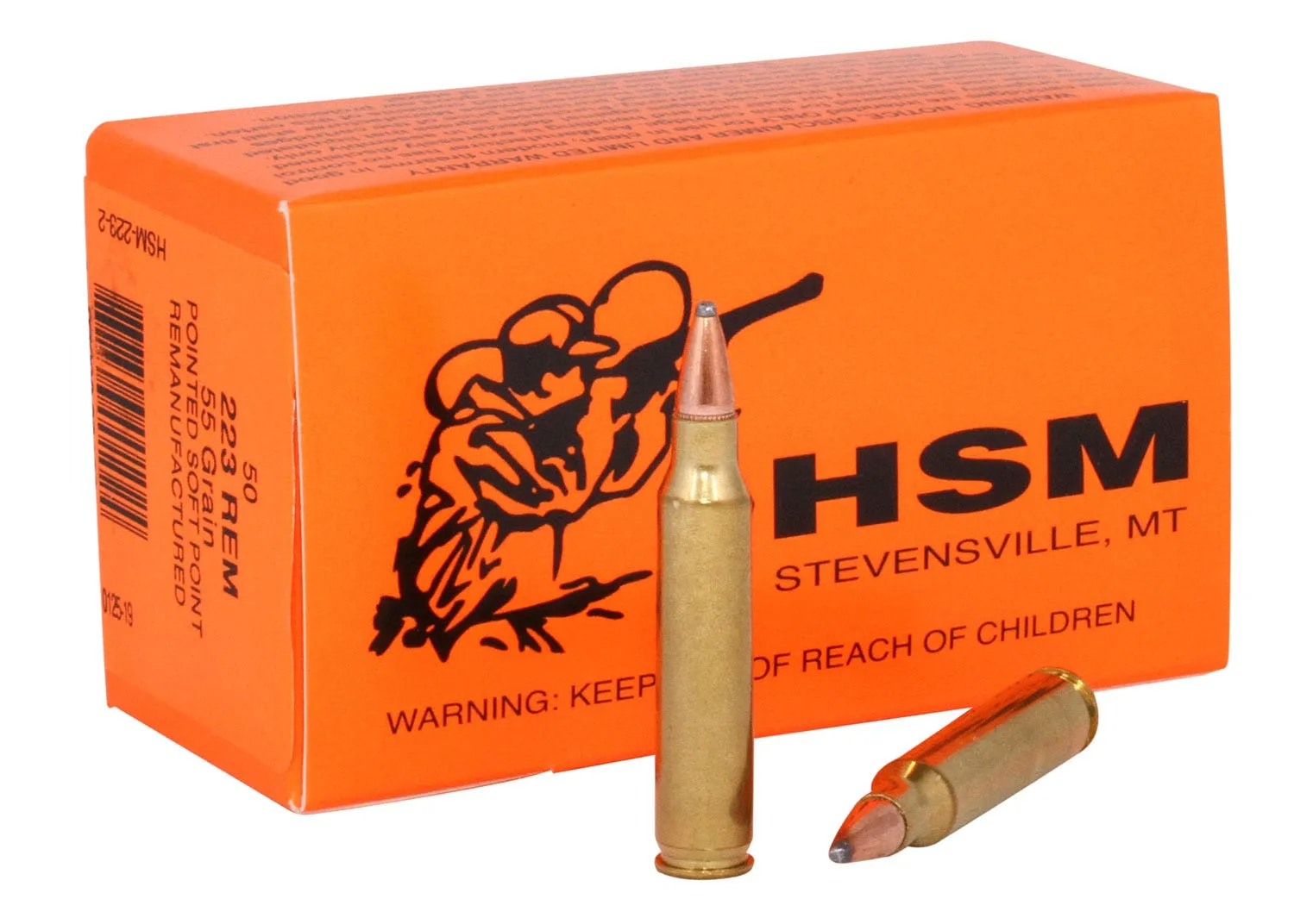 HSM VARMINT .223 REM 55GR SOFT POINT 50 ROUNDS PER BOX