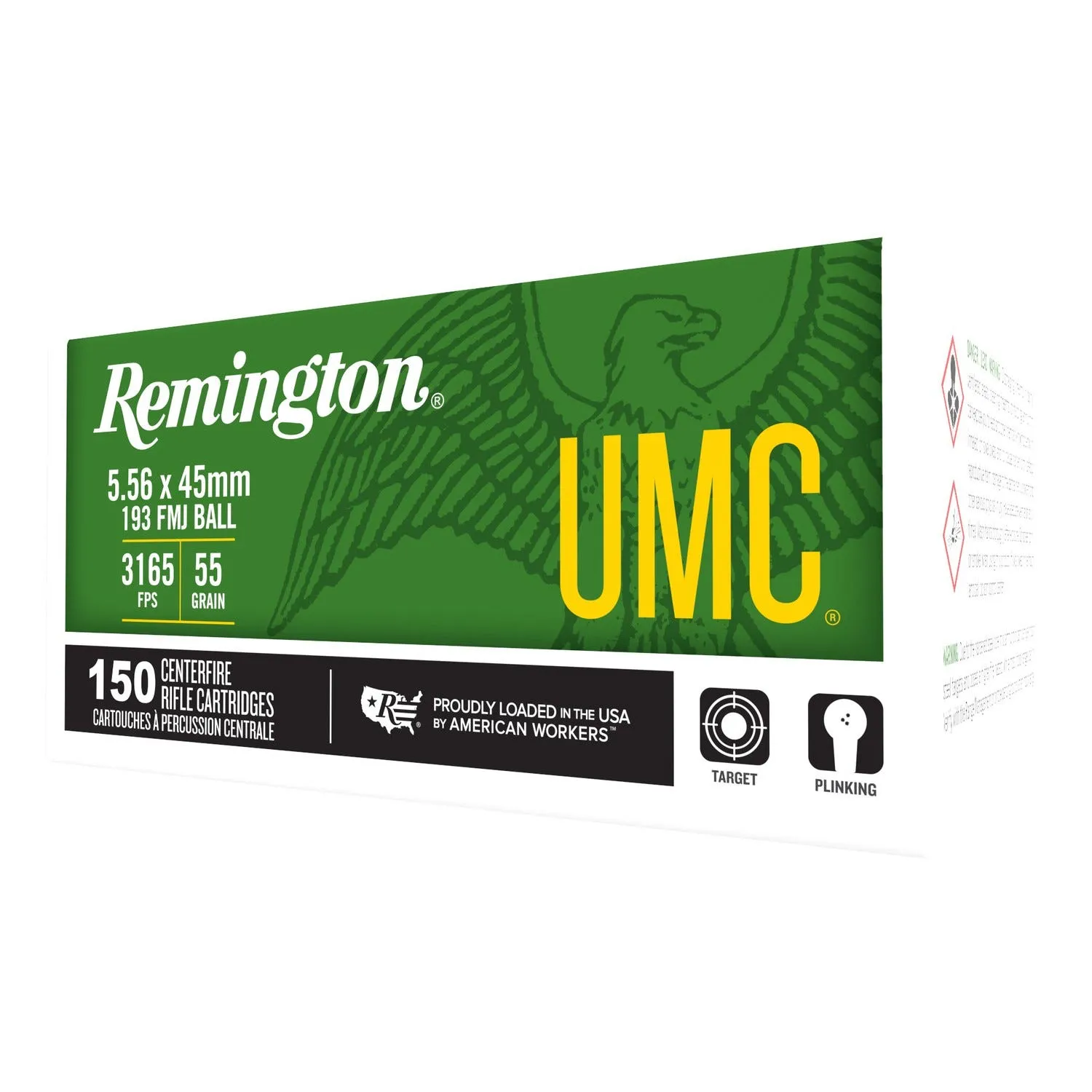 Remington UMC M193 5.56 / .223 Rem 55 Grain 150-Rounds FMJ
