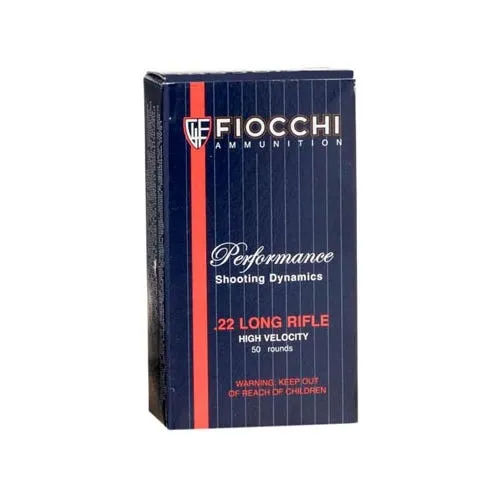 Fiocchi Shooting Dynamics Field Box Brass .22 LR 50-Rounds 40 Grain Copper-Plated Solid Point