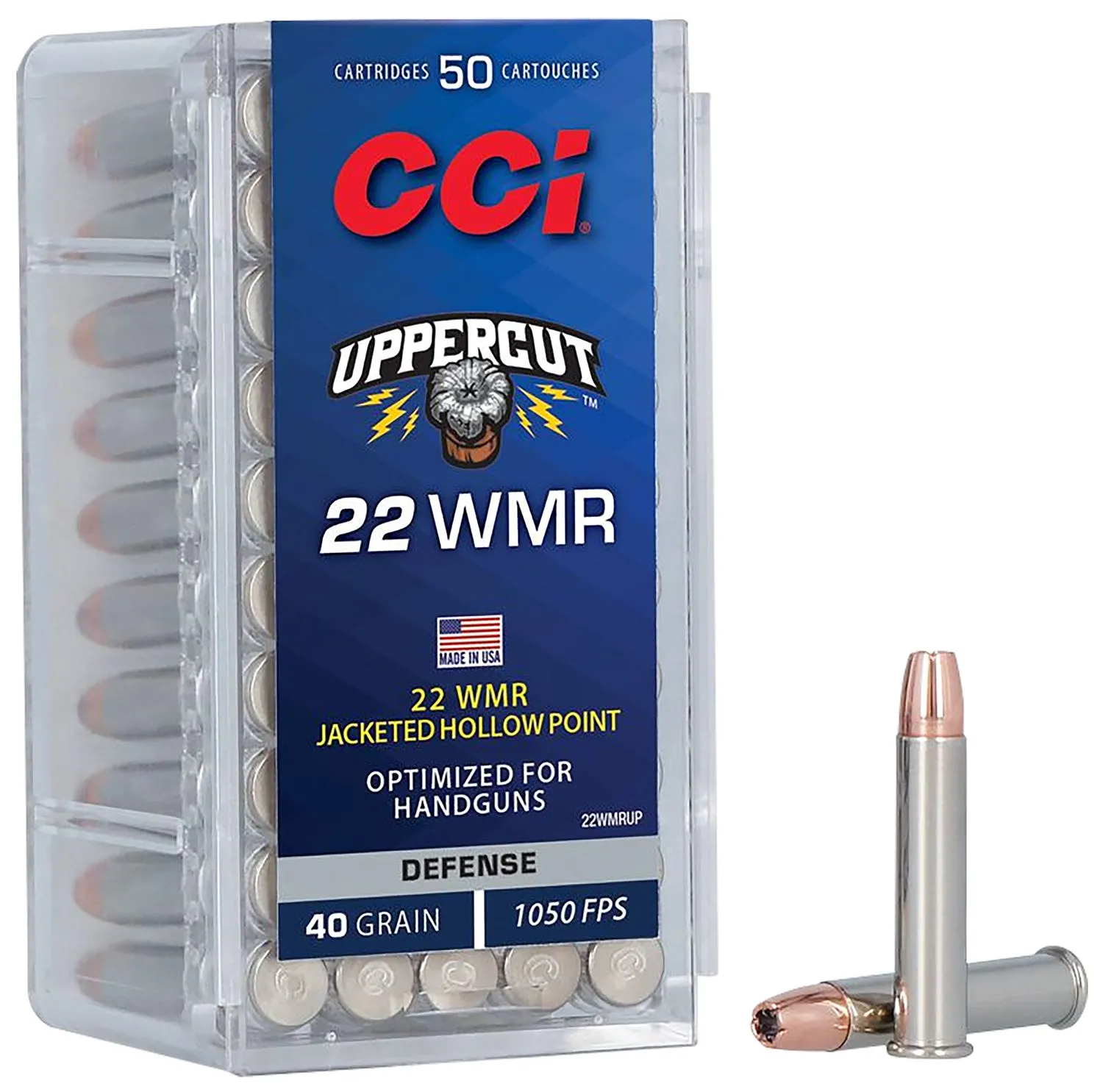 CCI Ammunition Uppercut .22 Mag 40 Grain 50-Rounds JHP