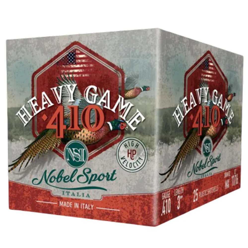 Nobel Sport 410 M .410 GA-3 #4 Shot 11/16 oz 25-Rounds