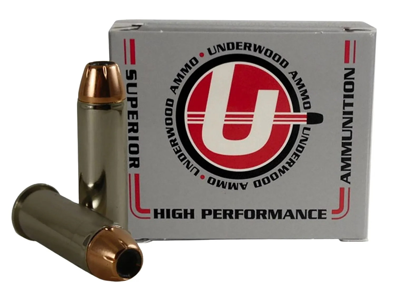 Underwood Ammo XTP Nickel Plated Brass .44 Mag 180 Grain 20-Rounds JHP