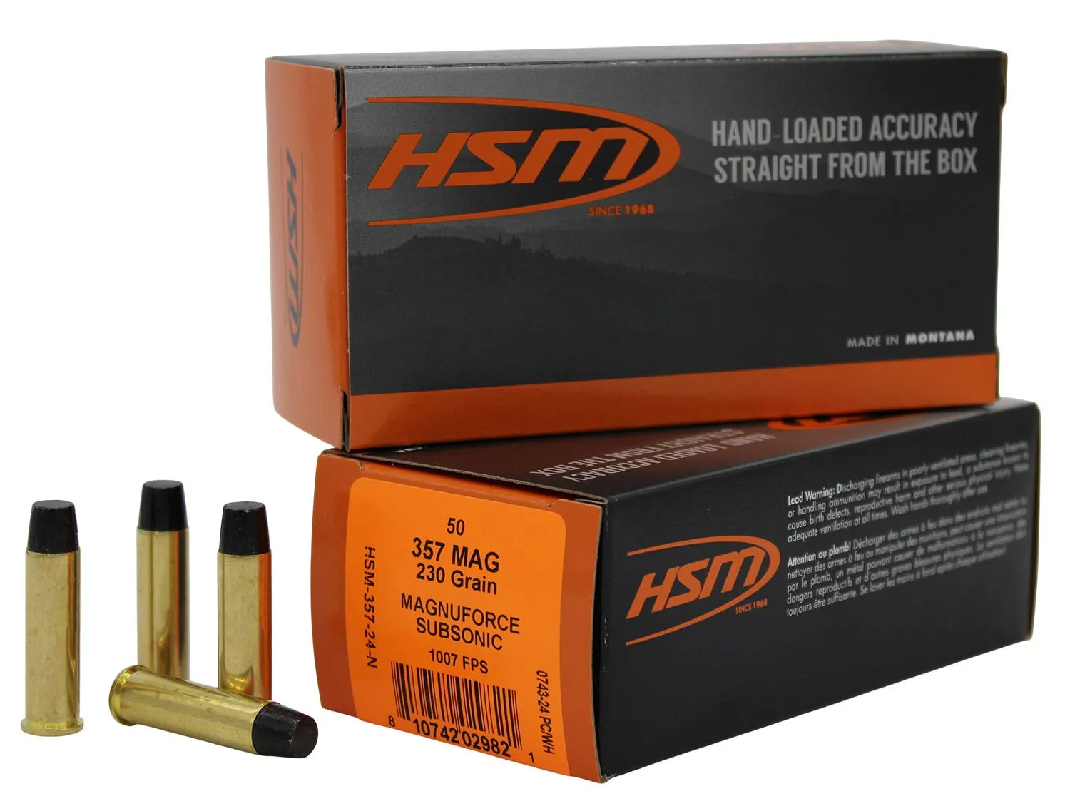 HSM/Hunting Shack Subsonic .357 Mag 230 Grain 50-Rounds HCLFN