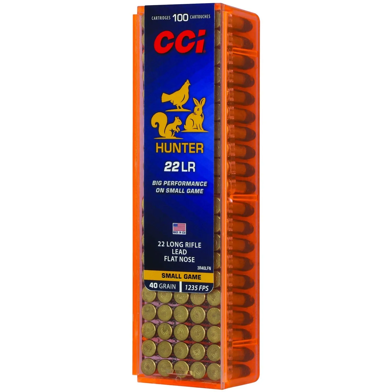 CCI Ammunition Hunter .22 LR 40 Grain 100-Rounds LFN