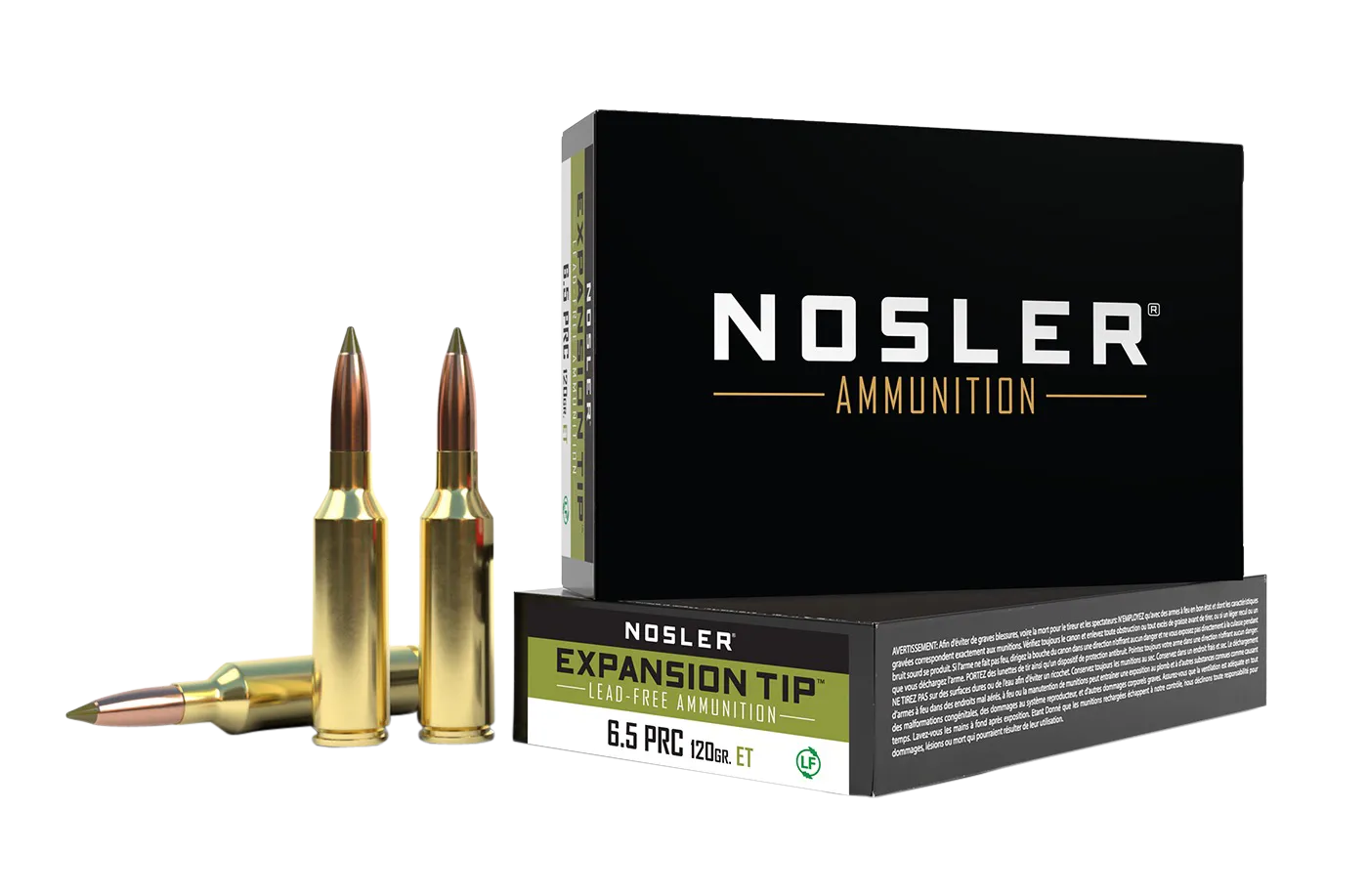 Nosler E-Tip Brass 6.5 PRC 120 Grain 20-Rounds Spitzer E-Tip Lead-Free