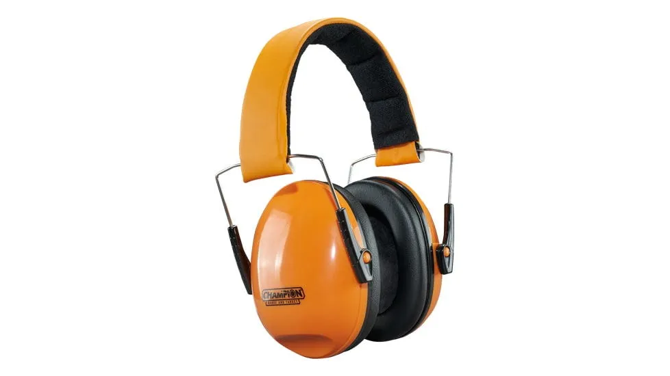 Champion Targets Small Frame Muff Passive Ear Protection Orange 21dB NRR