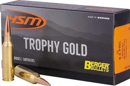 HSM/Hunting Shack Trophy Gold 6.5 PRC 140 Grain 20-Rounds BVMH