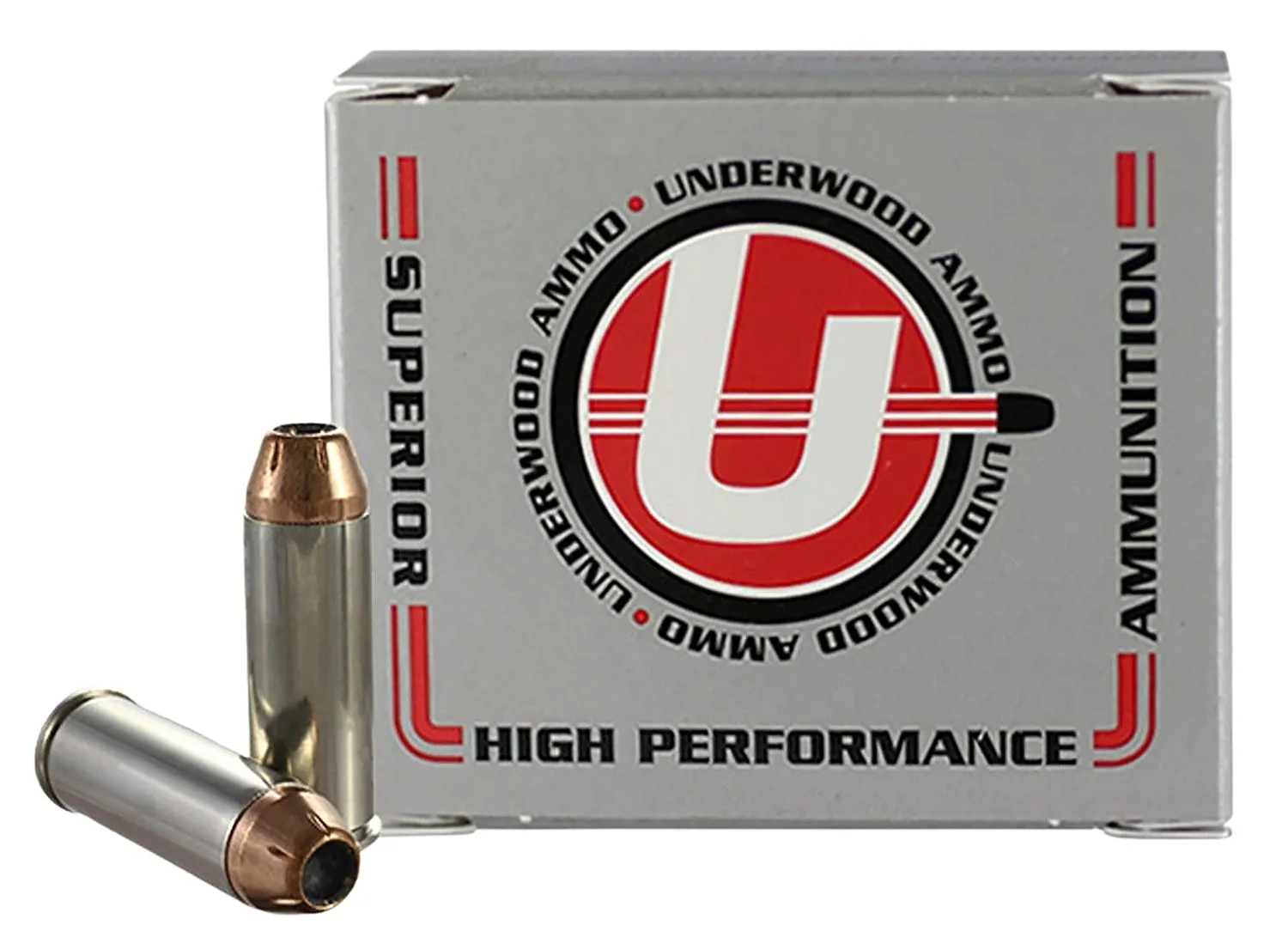 Underwood Ammo Handgun Ammunition XTP Nickel Plated Brass .45 Colt 250 Grain 20-Rounds JHP