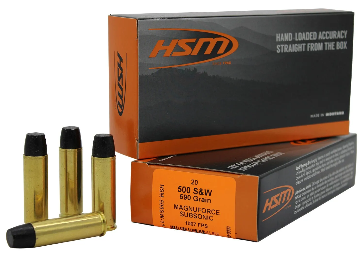 HSM/Hunting Shack Subsonic .500 SW Mag 590 Grain 20-Rounds HCLFN