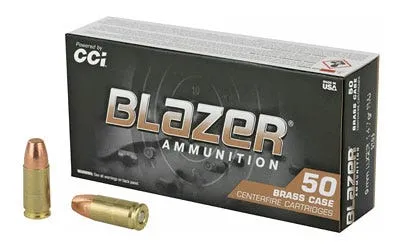CCI Blazer Brass 9mm Luger Ammunition 50 RDs 147 Grain