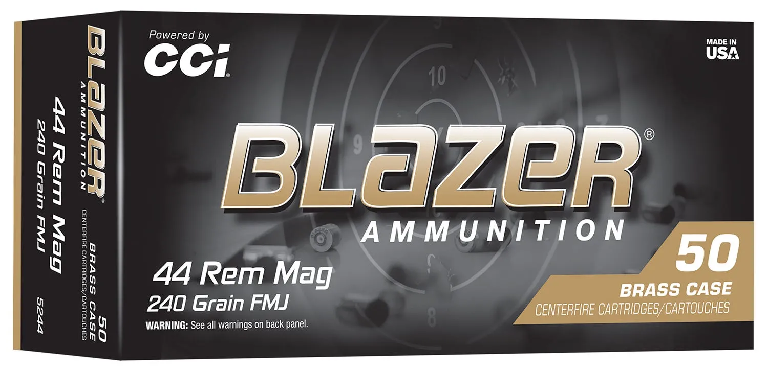 CCI Blazer .44 Mag 240 Grain 50-Rounds FMJ
