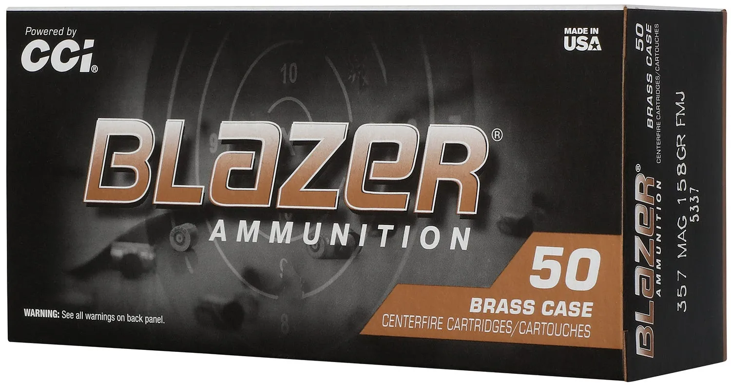 CCI Blazer Brass .357 Mag 158 Grain 50-Rounds FMJ
