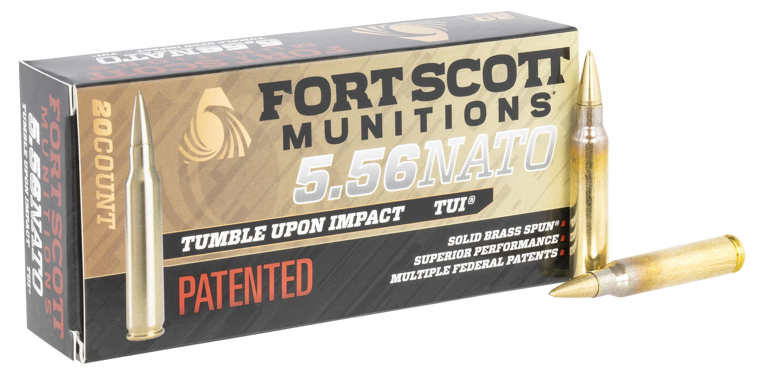 Fort Scott Munitions TUI Brass 5.56NATO 62-Grain 20-Rounds SBS