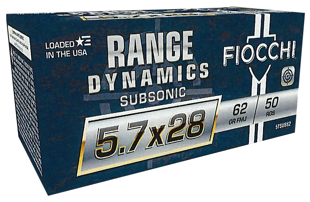 Fiocchi Range Dynamics Brass 5.7 X 28 62-Grain 50-Rounds FMJ