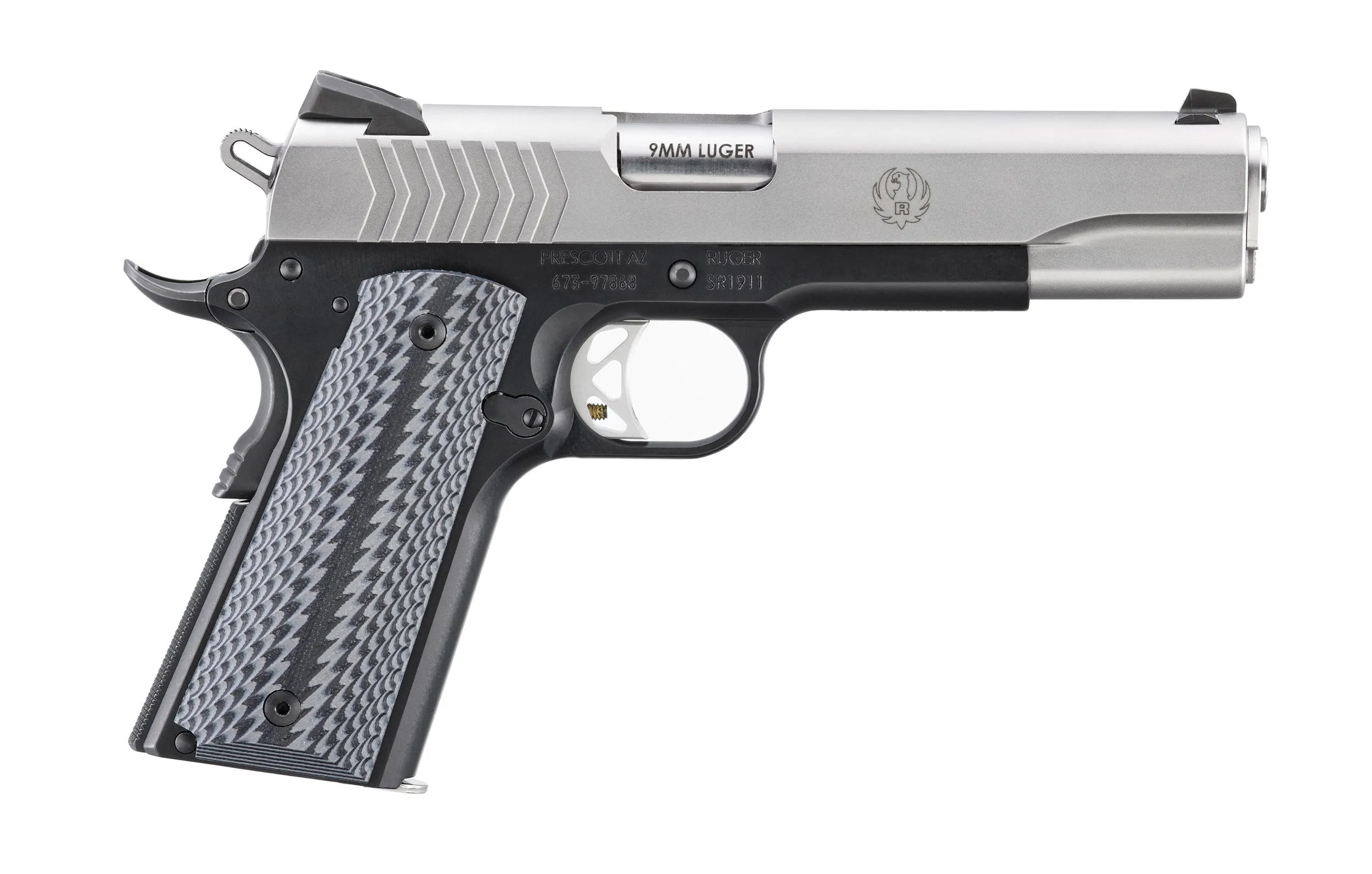 Ruger SR1911 Stainless / Black 9mm 5 Barrel 9-Rounds