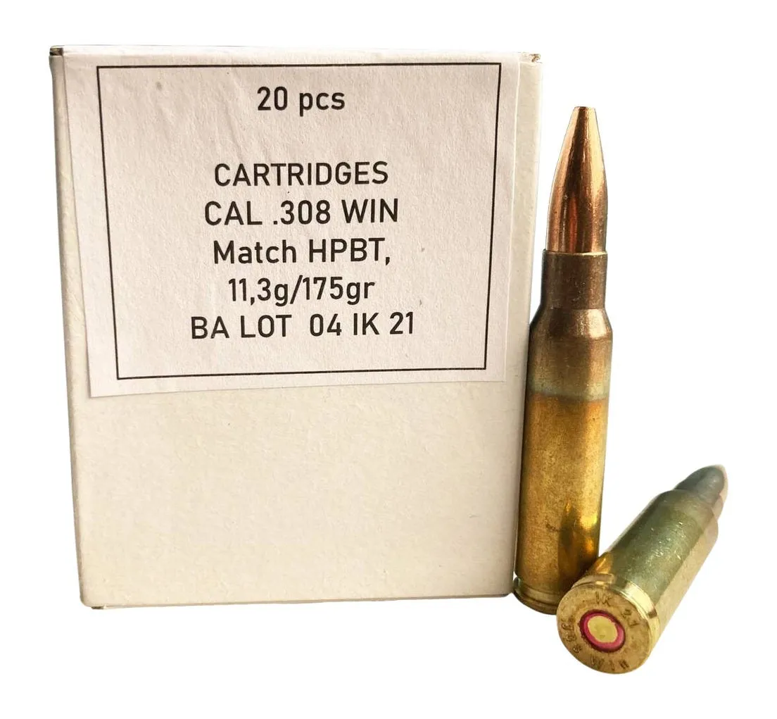 Igman Rifle Ammunition .308 Win 175 Grain 20-Rounds HPBT