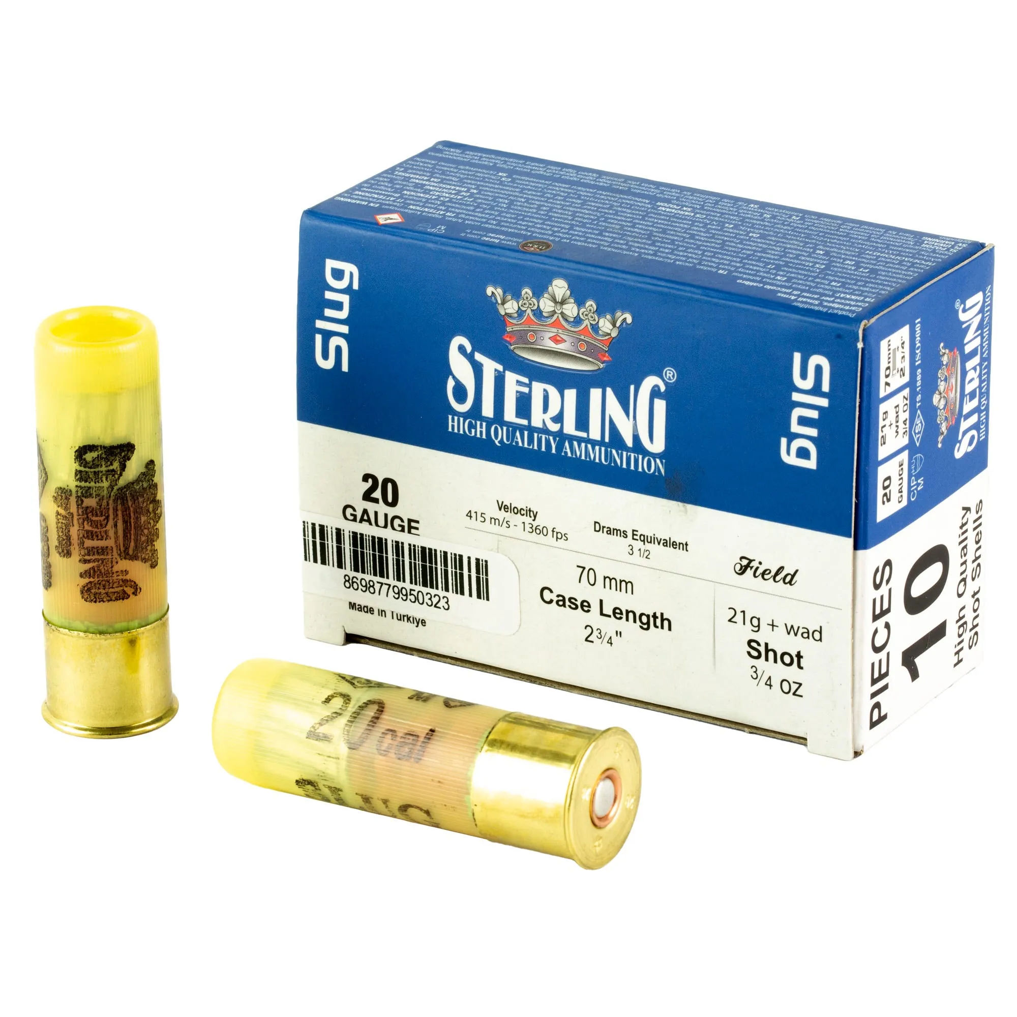 Sterling Big Game Series 20 GA-2.75 Slug 7/8 oz 10-Rounds
