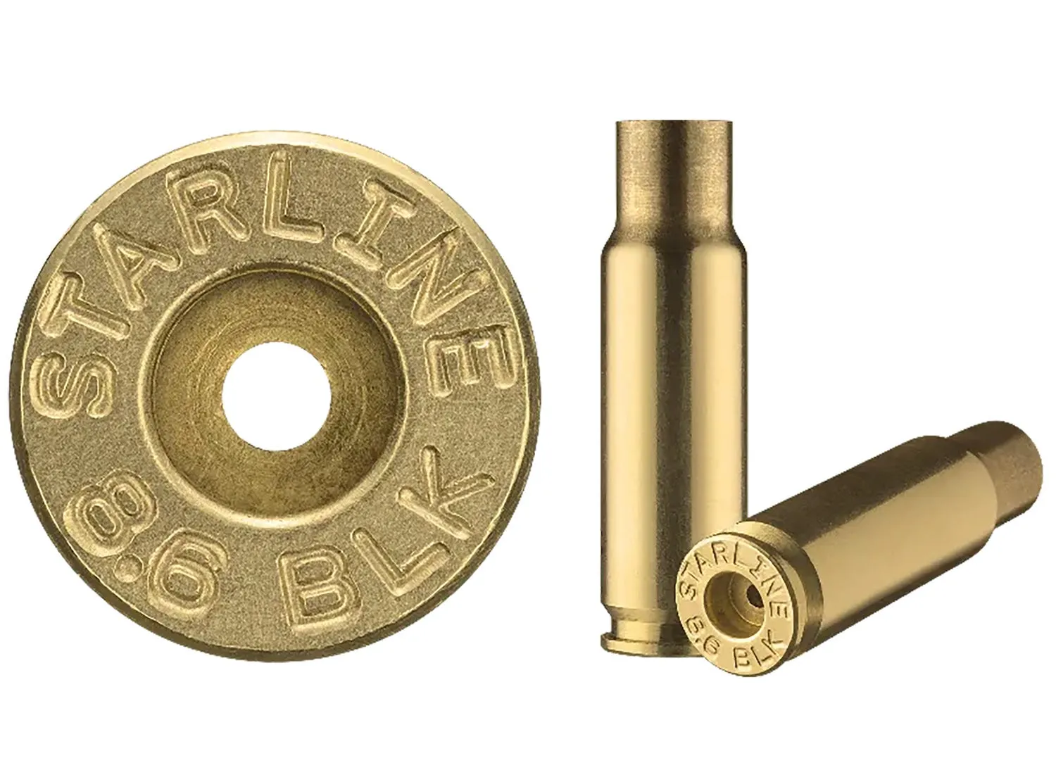 Starline Brass Unprimed Cases Rifle Brass 8.6 Blackout 50-Count