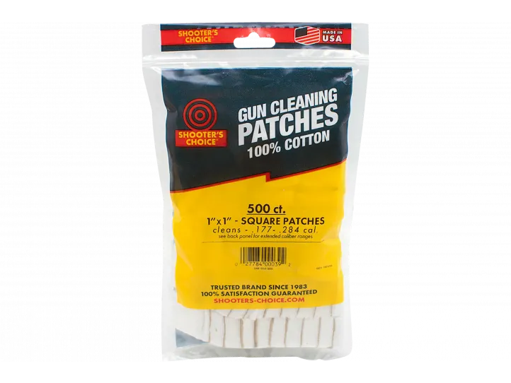 Otis Cleaning Patches .177 - .284 Cal 1 Cotton 500 Count