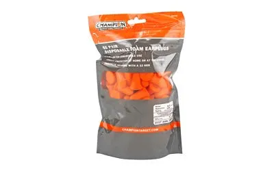 Champion Targets Foam Ear Plug Orange 50 Count