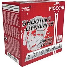 Fiocchi Target Load 12 GA-2.75 #7.5 Shot 1-1/8 oz 250-Rounds