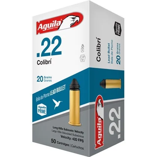 Aguila Colibri .22 LR 20 Grain 1000-Rounds LRN