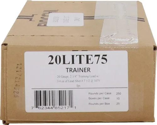 Fiocchi Shooting Dynamics 20 GA-2.75 #7.5 Shot 3/4 oz 250-Rounds