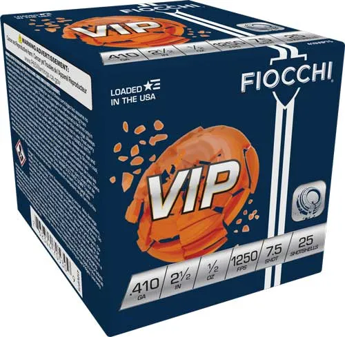 Fiocchi VIP .410 GA-2.5 #7.5 Shot 1/2 oz 25-Rounds