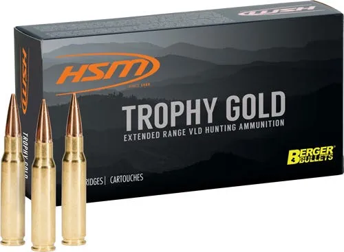HSM/Hunting Shack Trophy Gold 6.5 PRC 130 Grain 20-Rounds Berger Match Hunting VLD